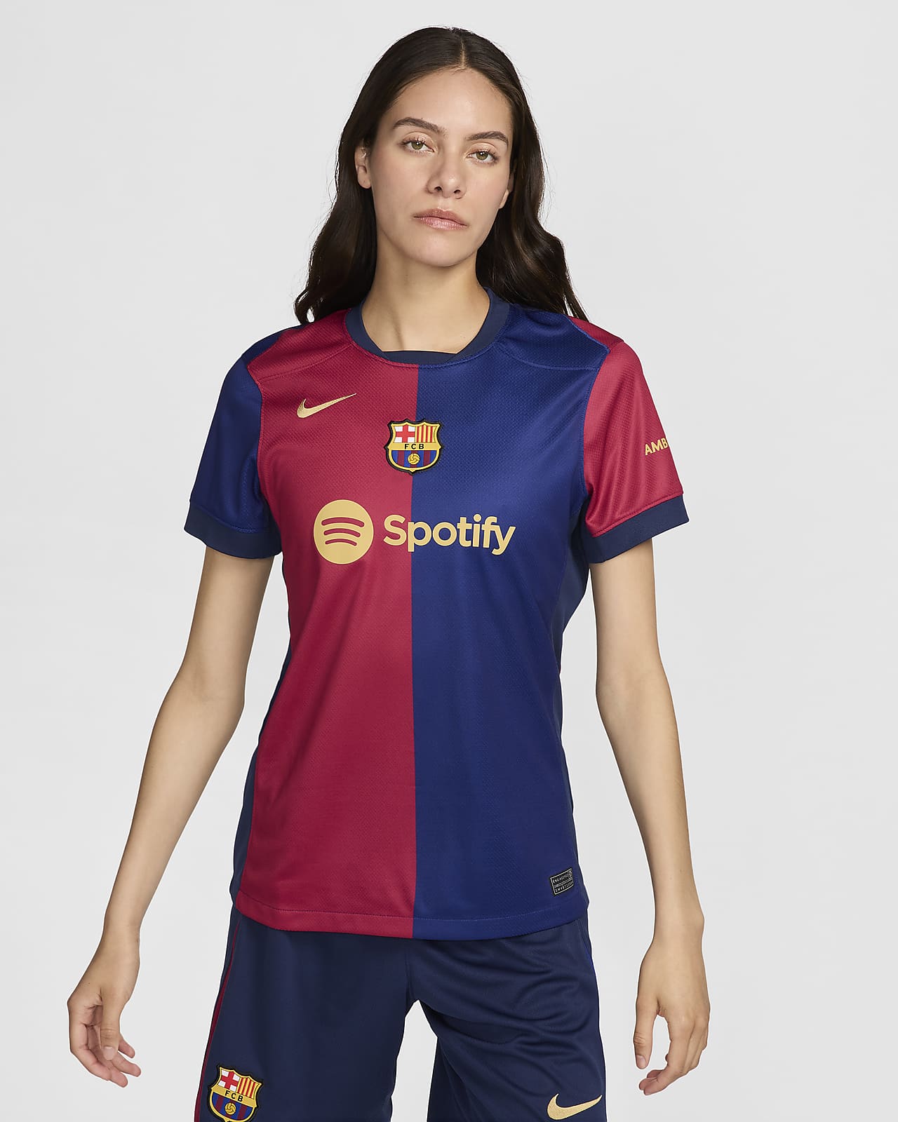 Maillot de foot replica Nike Dri FIT FC Barcelona 2024 25 Stadium Domicile pour femme. Nike FR